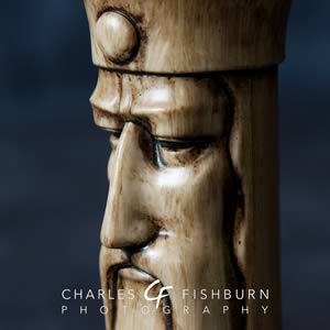 Peter Ganine Gothic chess set, white king detail 1