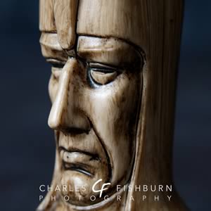Peter Ganine Gothic chess set, white knight detail 1