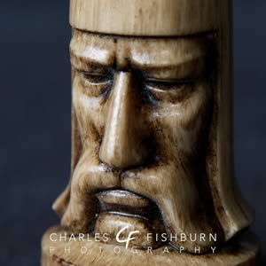Peter Ganine Gothic chess set, white pawn detail