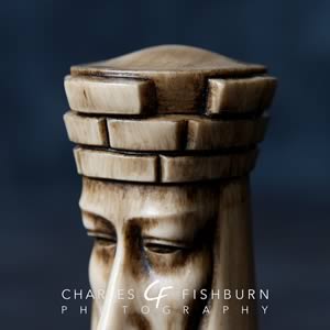 Peter Ganine Gothic chess set, white rook detail