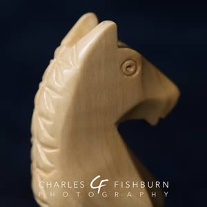 Kasparov Signature wooden chess set, white knight