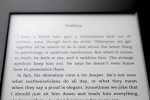 Amazon Kindle Paperwhite 2 text sample from  "The Joy of x"
